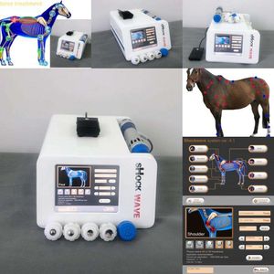 Przenośna koni weterynaryjna fala uderzeniowa phsioterapia elektromagnetyczna terapia shoc kwave dla bólu koni