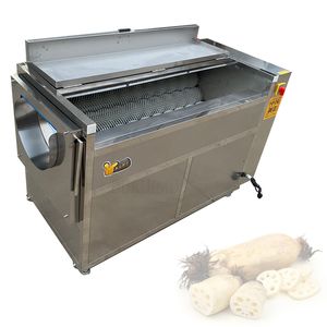 Descascador elétrico para lavar a pele de frutas e legumes Máquina automática de descascar batata e cenoura para limpeza de batata-doce Gengibre