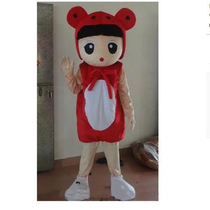 Halloween Lovely Girls Mascot Costume High quality Cartoon Plush Anime theme character Adult Size Christmas Carnival Birthday Party Fancy Outfit