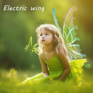 LED Light Sticks Electrical Butterfly Wings With Elf Fairy Costume Accessory For Kid Glowing Shiny Angel Girl Performance Props 230724