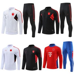 22 23 Bayern Tute da uomo ricamo stemma Monaco di Baviera Tuta sportiva per il tempo libero abbigliamento outdoor Maglia da allenamento sportivo