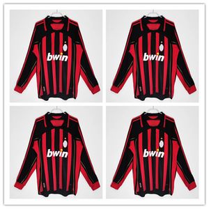 Camisas retrô SOCCER JERSEYS 95 96 97 Gullit 12 14 15 Maldini Van Basten futebol KAKA Inzaghi 06 07 PIRLO SHEVCHENKO BAGGIO Ac MIlans JERSEY