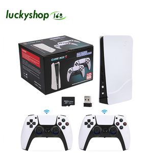 GB5-P5 Plus Retro Film Game Console 4K Games Emuecel 4.3 System 2.4G kontrolery bezprzewodowe dla gier symulatorów PS1/GB/N64