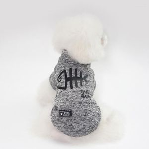 Собачья одежда Leisure Wind Ffish Bone осень и зимний плюшевый маленький или средний свитер.
