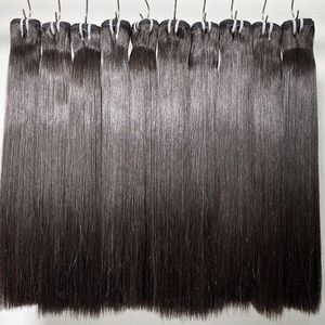 Commercio all'ingrosso 1 bundle Deal dritto 100% vietnamiti fasci di capelli umani grezzi colore naturale doppie trame di capelli disegnati estensione dei capelli non trasformati