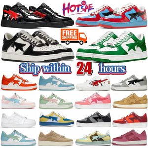 2024 Sta Sk8 Low Uomo Donna Color Block Shark Nero Bianco Pastello Verde Blu Scamosciato Uomo Donna Scarpe da ginnastica Sport all'aria aperta Scarpe da ginnastica Walking Jogging 36-45