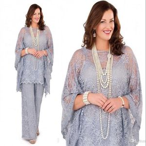 رائع Lilac Plus Size 2019 الدانتيل الشيفون أم لفساتين العروس ، بالإضافة إلى الحجم لنساء ضيوف الحفلات الرسمية لـ WEDD254Z