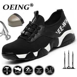 Scarpe eleganti Uomo Puntale in acciaio Sicurezza sul lavoro Sneaker casual riflettente traspirante leggera Prevenire il piercing Stivali protettivi da donna 48 230725