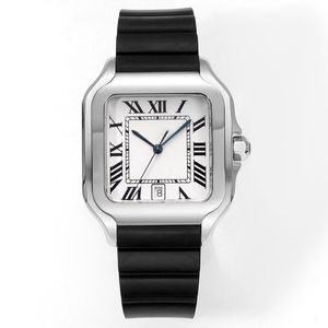 Watch Men Luxury Watch 자동 기계 운동 40mm 디자이너 시계 고품질 사파이어 유리 검은 고무 팔찌 방수 손목 시계 Montre de Luxe