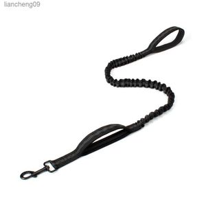 Taktische Hundeleine, elastisches Hundeband, kein Zug, Nylon, reflektierende Leine, Traktionsseil, Training, Wandern, Jagd, langlebige Hundeleine, Linie L230620