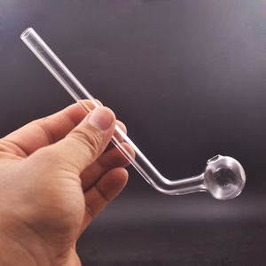 Queimadores de óleo curvos de tamanho grande Cachimbos de vidro Dab Bong Oil Rig Cachimbos de água para fumar à mão Tubo de vidro de 7 polegadas e 30 mm para ferramenta de fumar Preço mais barato