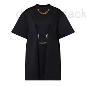 Urban Sexy Dresses Designer Women Tee Dress with Letter Runway Short Sleeve Giant Snap Button T-shirt Crop Topps A-Line Tank Clothing High End Outwear X5ID