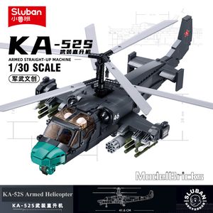 Block 913 PCS WW2 Military Army Weapon KA 52S Helicopter Fighter Building Creative Soldier Bricks Toys For Kid Boy Gifts 230724