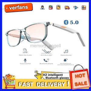 Smart Glasses New H2 intelligent Bluetooth glasses for men and women sports outdoor music hands-free call anti-blue glasses IP67 for iPhone HKD230725