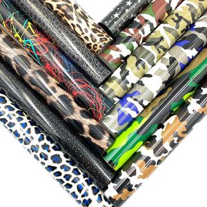 Window Stickers 10 Differents Colors Camouflage Leopa Heat Transfer Roll For Cricut T-shirt Printing DIY Iron On HTV Film Easy To Cut