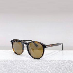 Occhiali da sole rotondi retrò 834 Tortoise Brown Lens Men Summer Shades Occhiali da sole con protezione UV con scatola