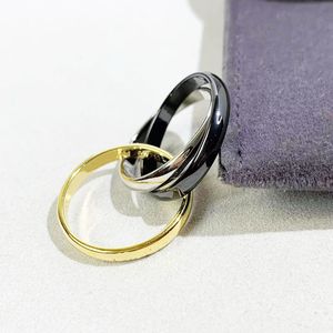 Designer-Charme, Liebes-Trinity-Ring, Schmuck, Damenmode, Schmuck, Edelstahl, Herstellung berühmter Luxusringe, Damen, Herren, Herren, Hochzeitstag, Geschenk, 7 Stück, Großhandel