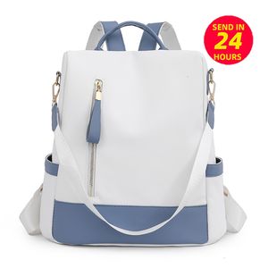 Borsa da scuola Zaino Borsa a tracolla casual Moda Pretty Nylon Fabric Zaino da donna Elegante Elegante Ragazze Mochila 230724