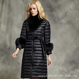 Женский Down Parkas Lightwight Down Winter New Women Средняя длина Высококачественная белая гусь.