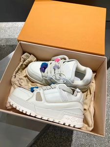 Designerskor Fashion Luxury Brand Trainer Maxi Causal Shoes Trainer Line Rhinestone Casual Fashion Board Shoes White Color Fashion