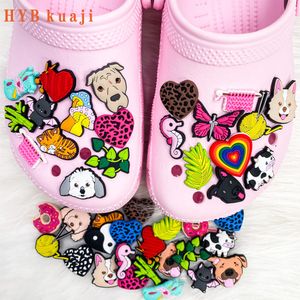 Hybkuaji Marine Animals Shoe Charms grossistskor dekorationer skoklipp pvc spännen för skor