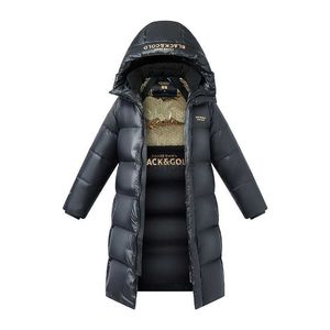 Women's Down Parkas 2023 New Mens Down Jacket Winter Thick Length 90％Goose Down Jacket Fur Hat WindProof RainProof Winter Parka Coat HKD230725