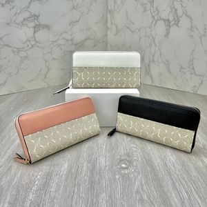 Designer Women Zippy Wallets Metal Snap Fold Short Wallet Embroidered Letter Splice Long Wallets Clutch Bags Ladies Coin Purses Luxury Brand Shoulder Bags Totes