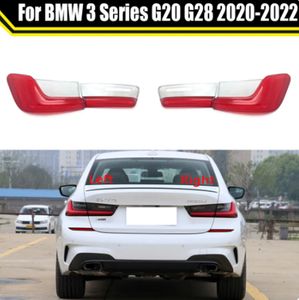 For BMW 3 Series G20 G28 2020-2022 Car Rear Taillight Shell Brake Lights Shell Replace Auto Rear Lamp Shell Cover Mask