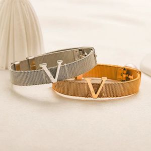 Projektantka mody bransoletki dla kobiet bransolerka V -splatane miłośnicy stali nierdzewnej prezenty Banles