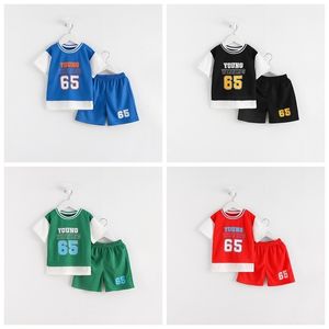 Clothing Sets 3 4 5 6 7years Old Boys Clothes Sets Summer Breathable Tracksuit Fashion Children's Sports Two Piece Set T-shirt Shorts Suits 230725
