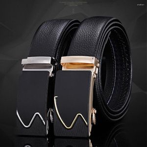 Belts Men Belt Pants Durable Anti-slip Men's Business With Smooth Faux Leather Alloy Buckle For Meetings Commutes