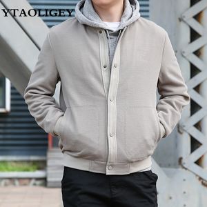 Мужские куртки вафельные ретро -версии куртка осень весна Shape Cardigan Men Men American Style Streetwear Casual Brand Мужчина 230726