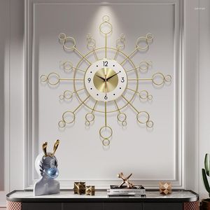 Väggklockor stor dekorativ klocka modern design lyxmetall tyst digital snygg ovanlig wanduhr brutto dekoration xy50wc