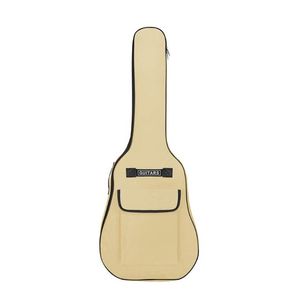 Sacos de armazenamento Saco de guitarra acolchoado à prova d'água com alças duplas 40 41 polegadas 600D Oxford 5 mm Acústico Show para guitarras 265P