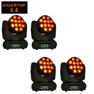 Lote de 4 unidades RGBW 140W LED Stage Iluminação DJ Moving Head DMX 512 15 Canais Feixe de Luz Para Club Party Show 110V-240V EUA Led279z