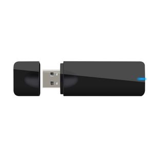 Nätverksomkopplare Ankomst Black MT7612U 1200Mbps 2,4 GHz/5GHz Dual Band USB WiFi Dongle WiFi Modem 230725