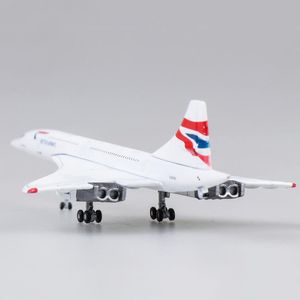 Uçak Modle 15cm 1 400 Concorde Air İngiliz 1976-2003 Havayolu Modeli Alaşım Koleksiyon Ekran Oyuncak Uçak Modeli Koleksiyon Çocuklar 230725