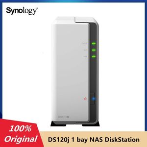 Сетевые переключатели оригинальная синология DS120J 1 DISKStation 512MB DDR3L Хранителя личного облака Сервер хранения жесткого диска без диска 230725