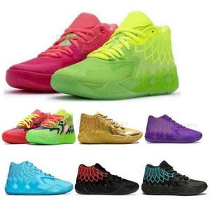 MB.01 Melo Ball Erkek Basketbol Ayakkabıları MB1 Galaxy Rick Queen Buzz City Green Rock Ridge Kırmızı Blast 2022 Zapatos Man Trainers Sneakers Boyut 7 - 12