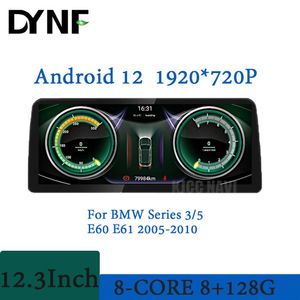 Para BMW Série 3 5 E60 E61 CCC CIC System 12 3 Polegada 1920 720P Android 12 Car Radio Player Multimedia GPS Navigation 4G Lte223c