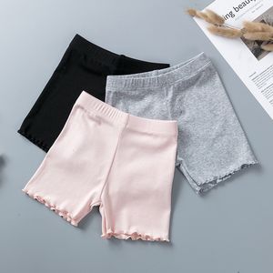 Shorts 100% bomullsflickor säkerhet byxor toppkvalitet barn korta byxor underkläder barn sommar söta shorts underbyxor för 3-10 år gammal 230725