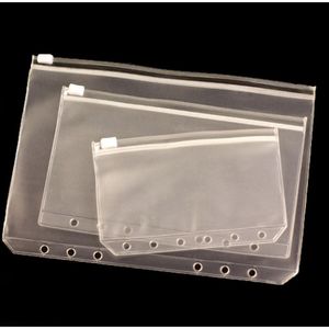 Packing Bags Clear Pvc Bag Binder Pocket For School Office 3 Hole Pockets Folders Loose Leaf Drop Delivery Business Industrial Otex2