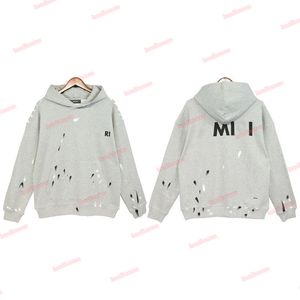 Sweatshirts Mens Women Designers Hoodies A Miri Hoodys Winter Warm Man Clothing Black Tops Långärmad Pullover Cottons Klädspår