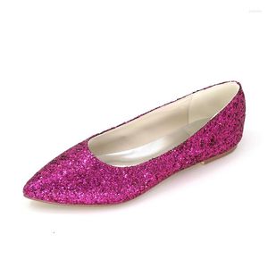 Scarpe eleganti Comfort Bling Donna Peep Toe Slip-on Wedding Bridal Party Ladies Paillettes