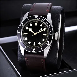 Męski automatyczny projektant zegarek klasyczny 41 mm mechaniczny zegarek skórzany pasek Sapphire Waterproof Watch Montre de Lux