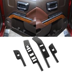 ABS -bilfönsteromkopplare Kontrollpanel Dcoration Trim för Chevrolet Silverado Carbon Fiber Interior Accessories270U