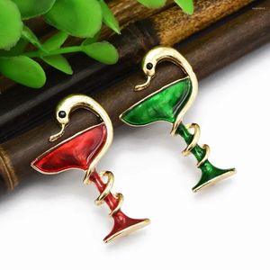 Brooches Wine Glass Snake Shaped Women's Brooch Alloy Jewelry Lapel Set Accessories For Party Ladies Fashion Gift