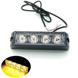 2 4 LED Carro Caminhão Farol de Emergência Barra de Luz LED Estroboscópio motocicleta barco luz estroboscópica LED simples 215P