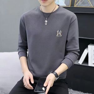 2023 new autumn sweater men's round neck youth fashion brand loose large size top clothes ins fashion long sleeve t-shirt