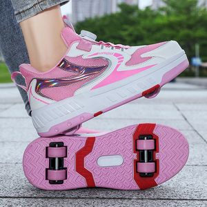 Sneakers Roller Skate Shoes Boys Fashion Boots Sports 4 Wheels Kids Girls Gift Toys Game Lighted Footwear 230726